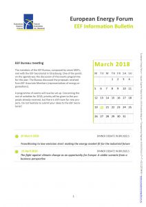 EEF Information Bulletin - March 2018
